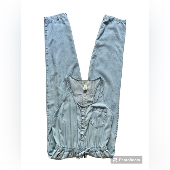 Jessica Simpson Jumpsuit, light wash denim, Size Small - Picture 2 of 11